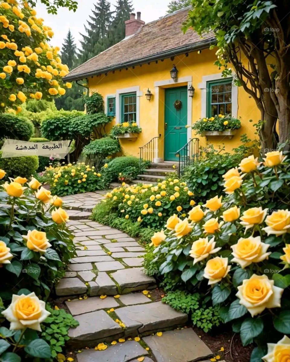 Glory be to God, the magnificent and picturesque view and the natural green trees are a view that is nothing more wonderful than it