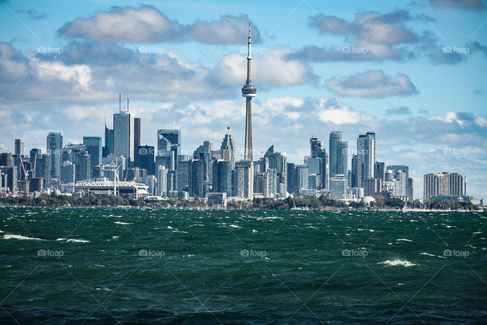 Toronto downtown view from the lake