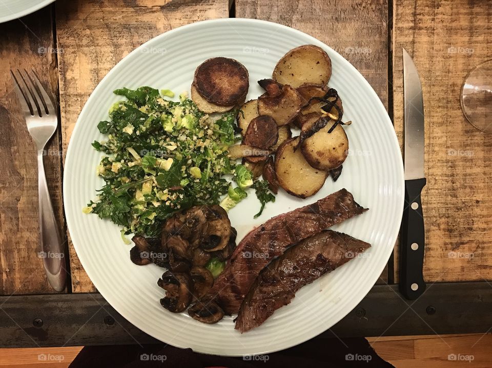 Dinner with friends. 