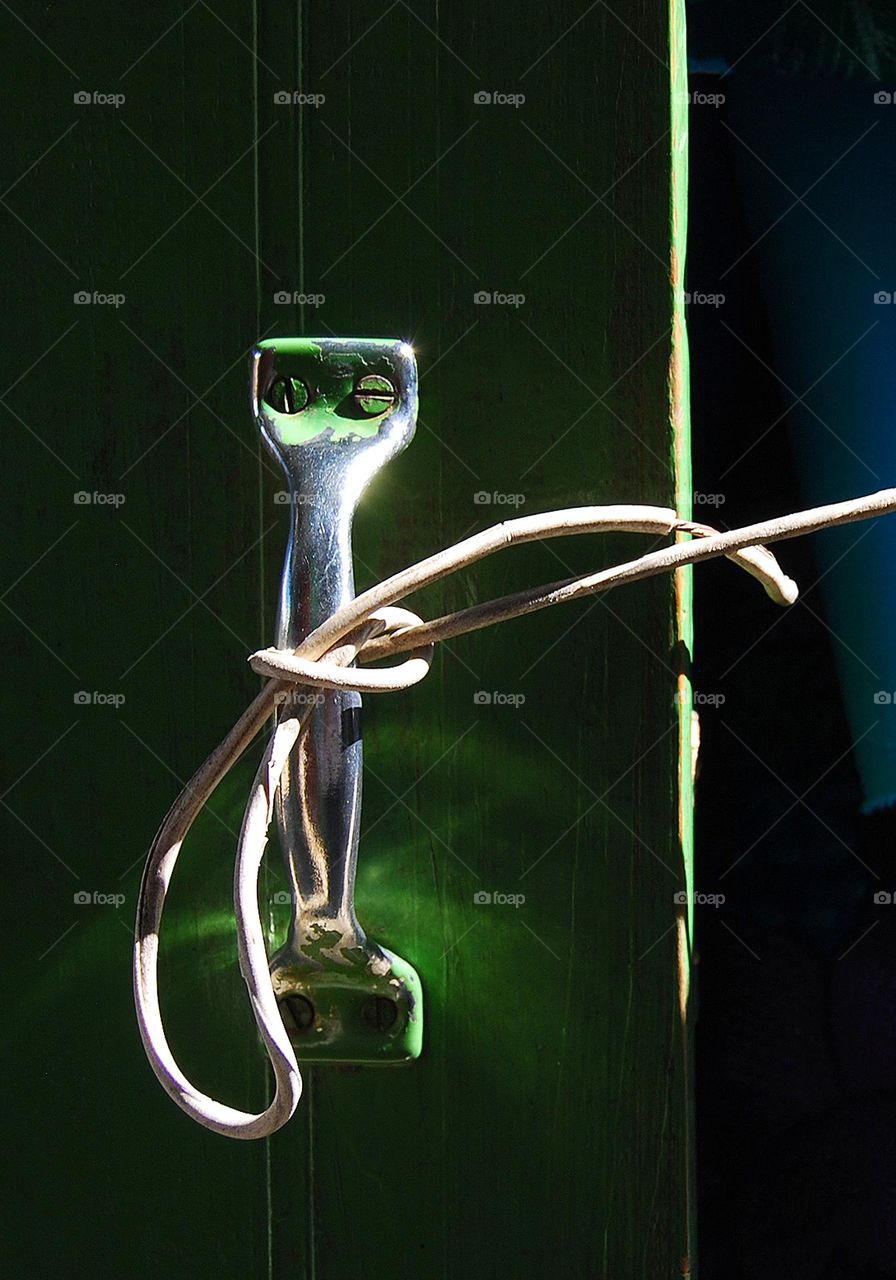 Door Handle with a String