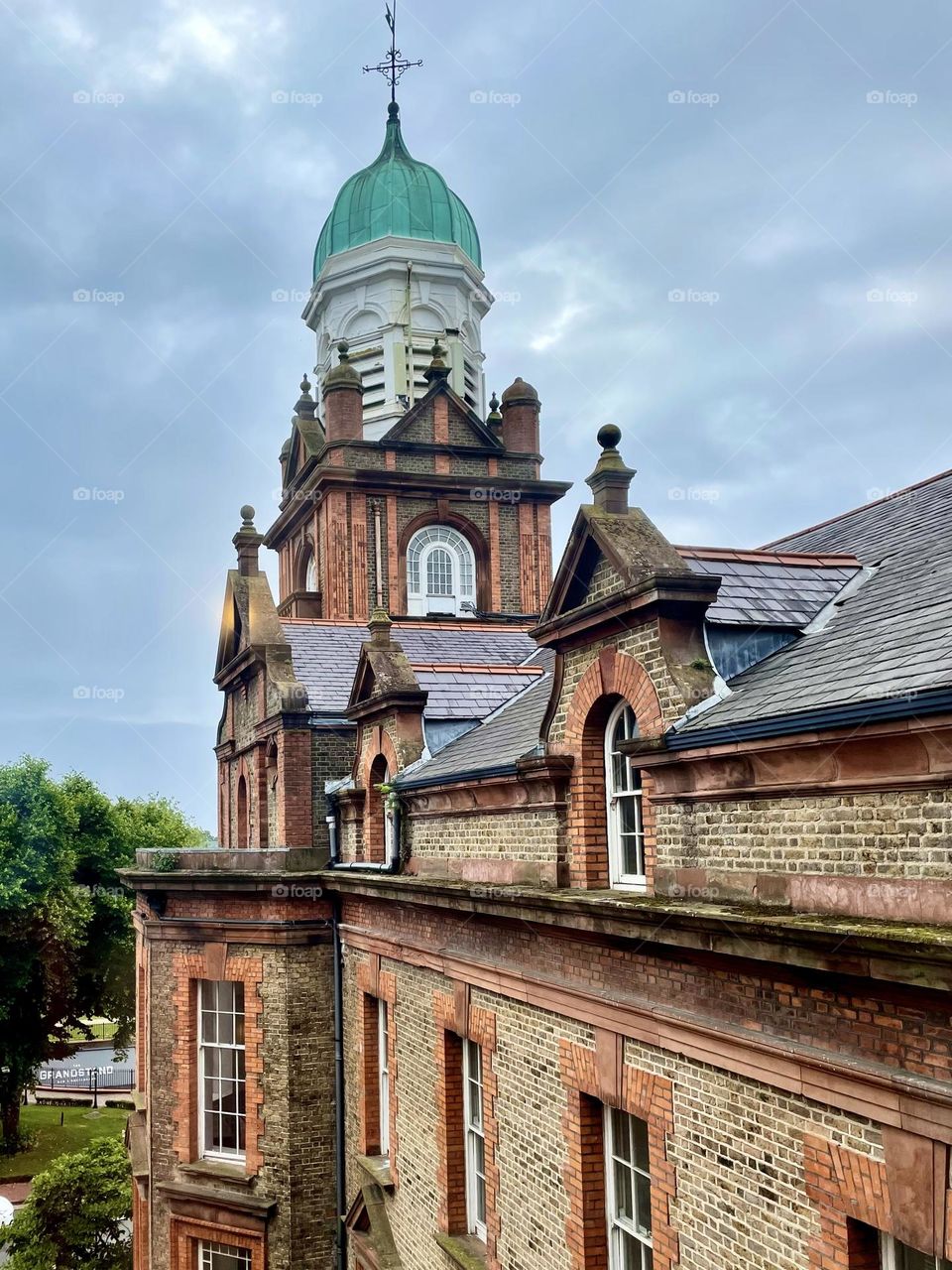 View from the fifth floor of the cupola of the Clayton Hotel in Ballsbridge, Ireland.