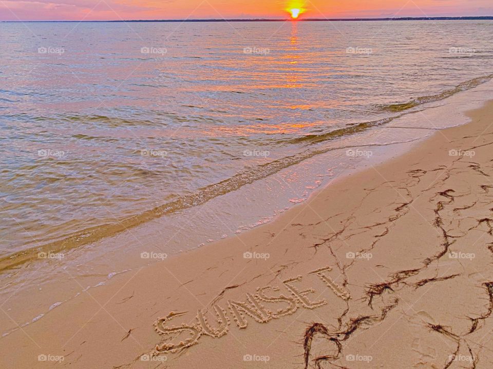 Magic Sunrises and sunsets -  Sunset in the sand - Sunset symbolizes the completion of a day. The awesome beauty of the setting sun is also symbolic of the beauty and mystery of life itself. 