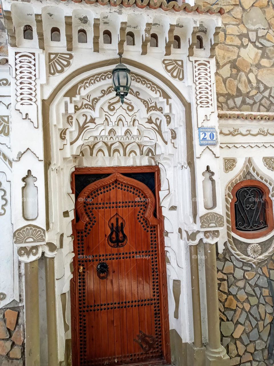 Ancien doors in chefchaouen city of morroco
