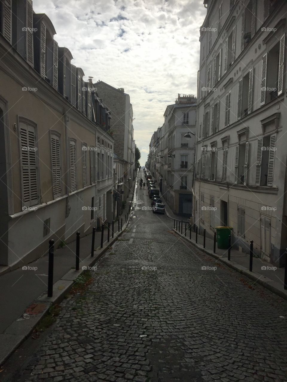 Street in Montmartre Paris France