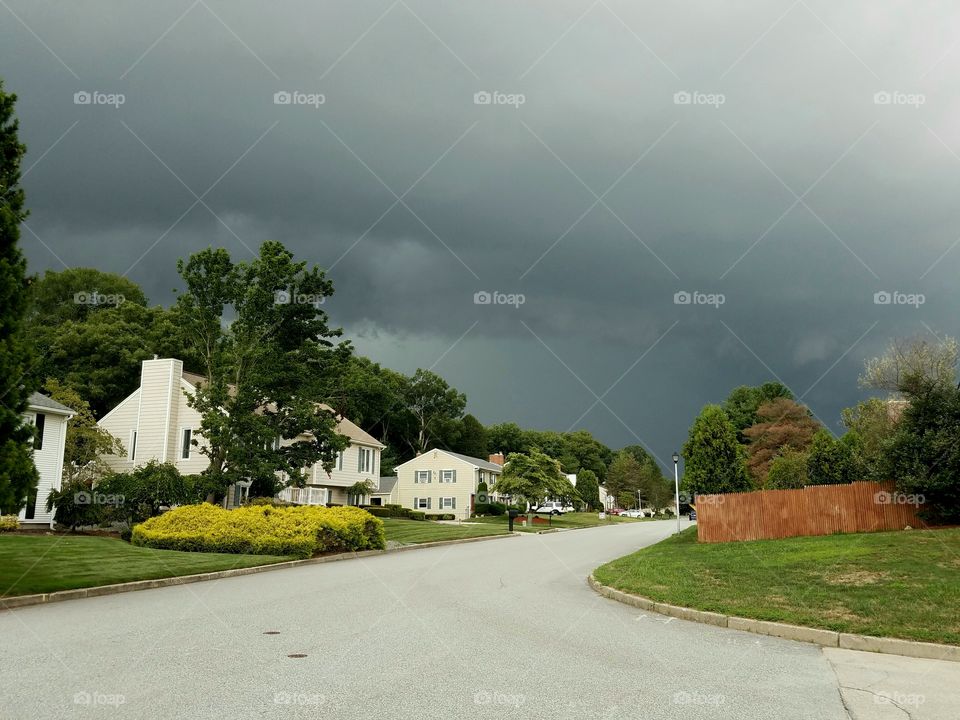 Storm clouds rolling in.