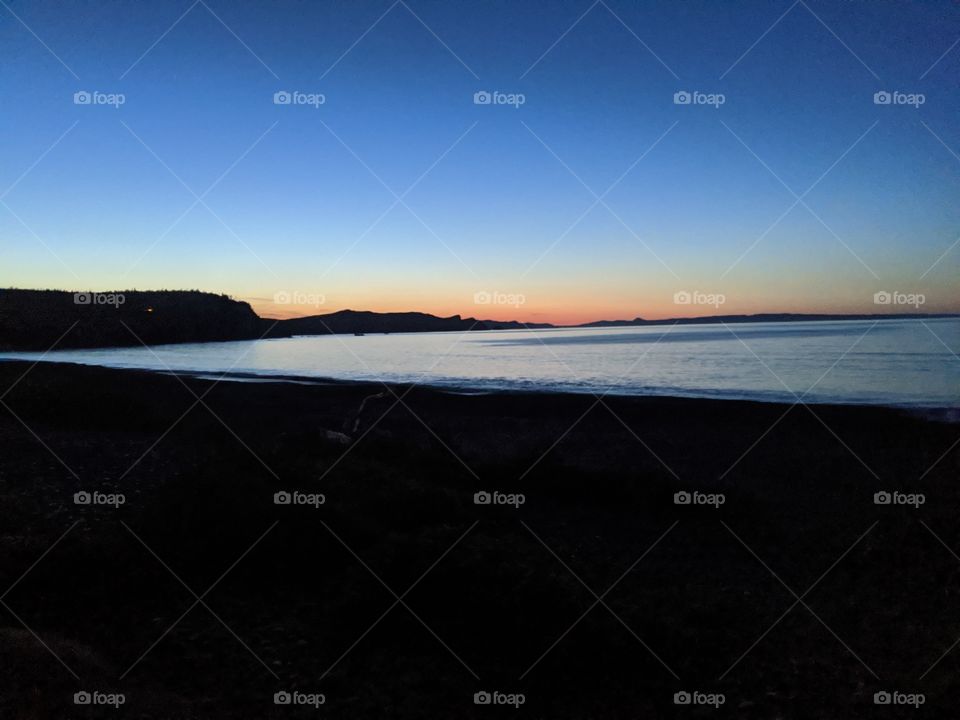 Sunset over the Ocean