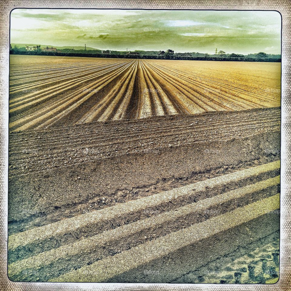 A ploughed field . A ploughed field 