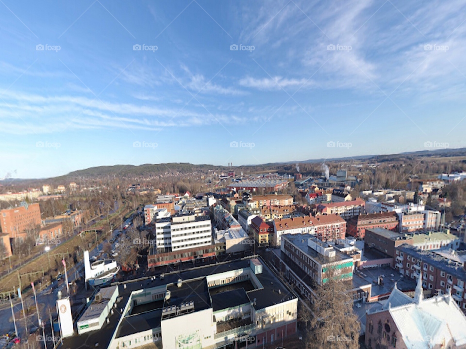 City in the afternoon