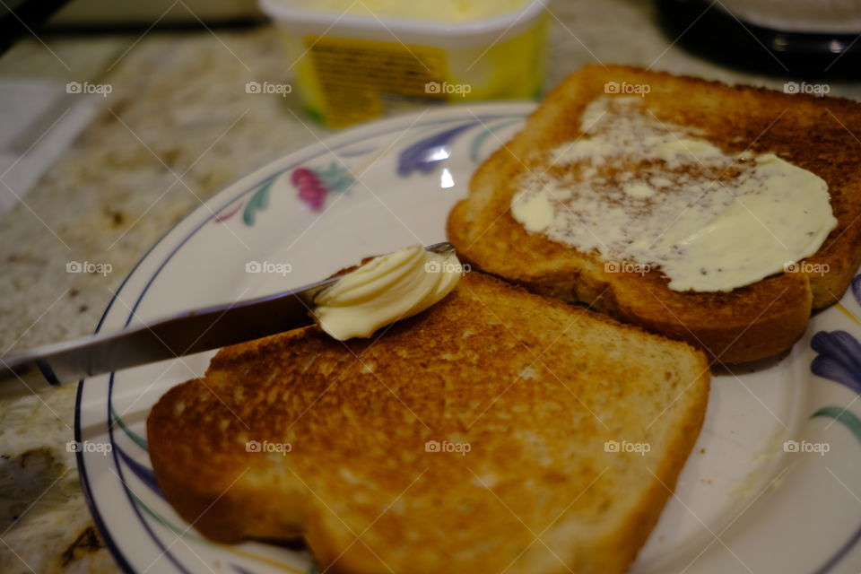 Breakfast time - How about a little toast and butter
