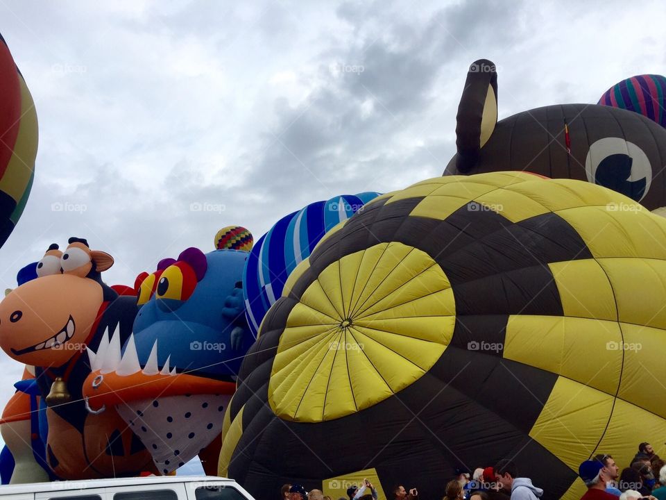 Balloon Fiesta 2015 ABQ. Up in the action, shot of some great colorful balloons!
