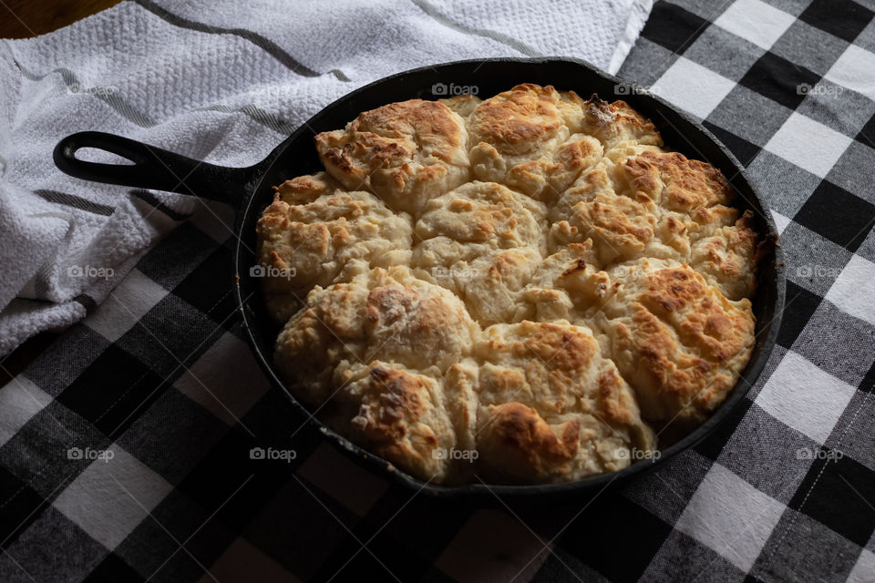 Momma Skillet.  Nothing better than a skillet full of biscuits on a rainy Sunday.