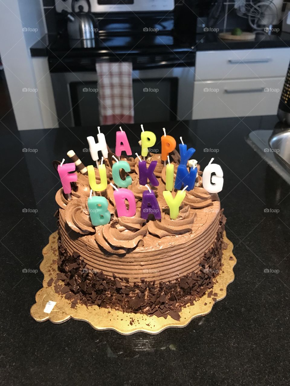 Happy Fucking Birthday cake from my family for my birthday this year! 