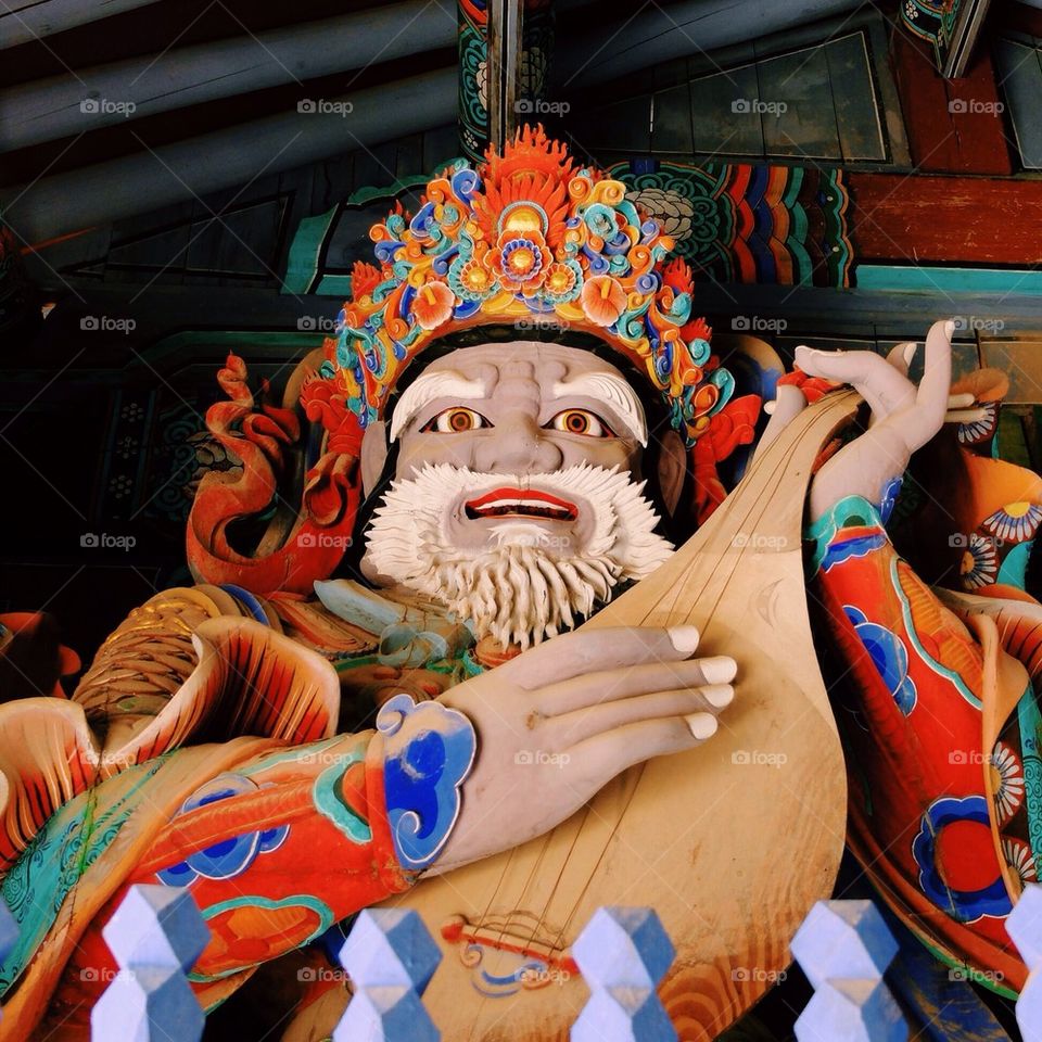 Korean gate keeper of the temples