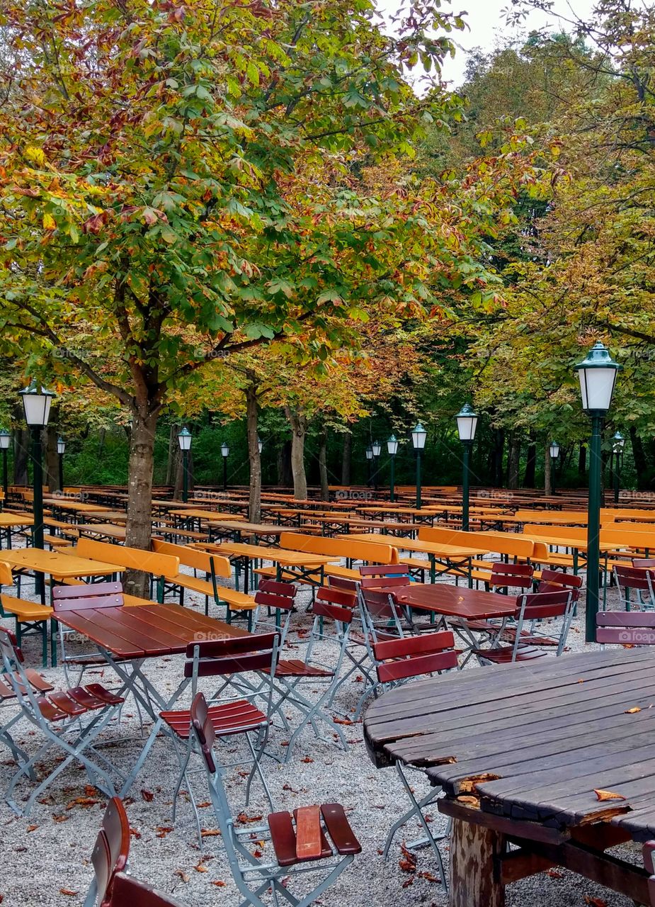 Munich beer garden