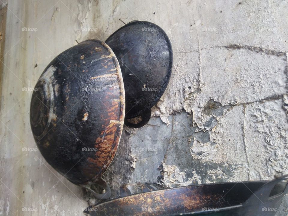 The old equipment was solid black and was still used, the important thing was that it was clean.