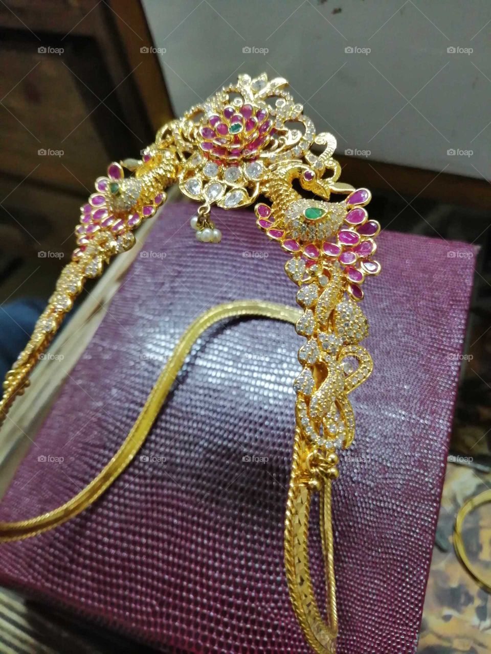 Latest golden jewelry