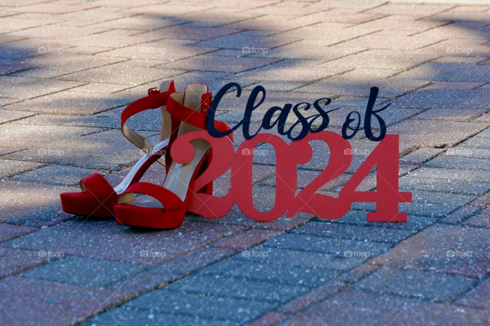 Class of 2024 red shoes