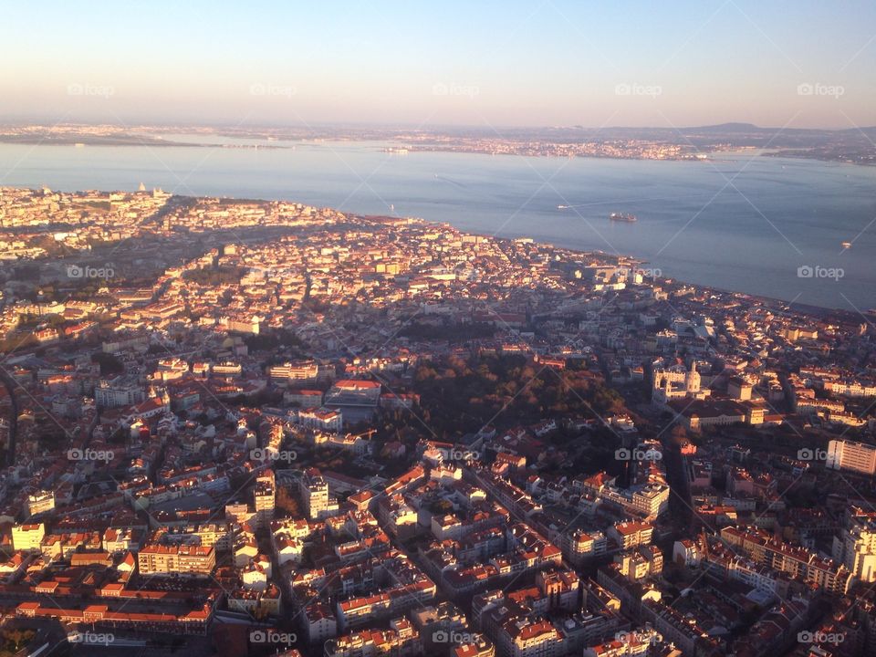 Lisbon aerial view 

