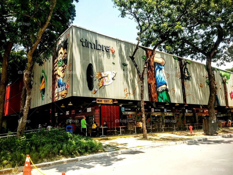 Timbre+ GastroPark. New style Hawker in Singapore city