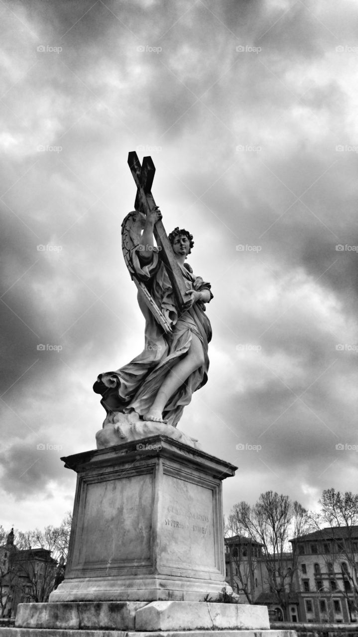 A beautiful statue in Rome
