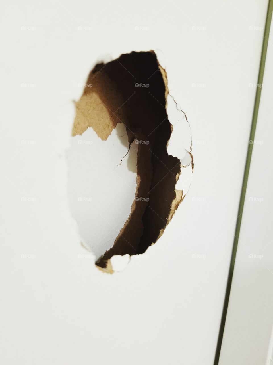 hole through the wall