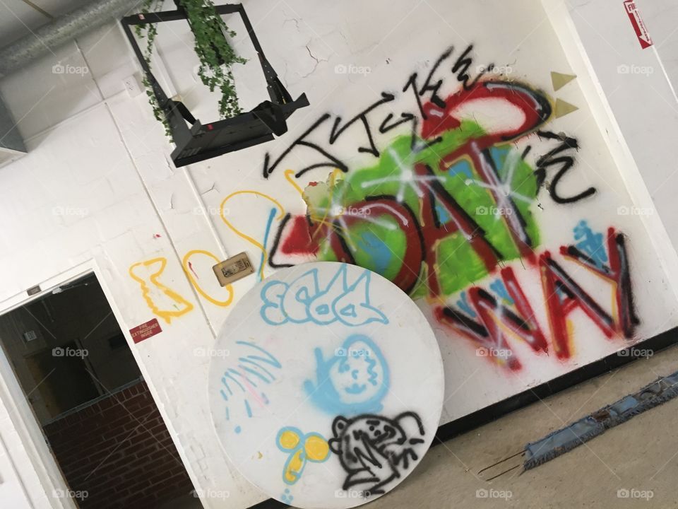 Graffiti at Abandoned Robert Hungerford Prep School