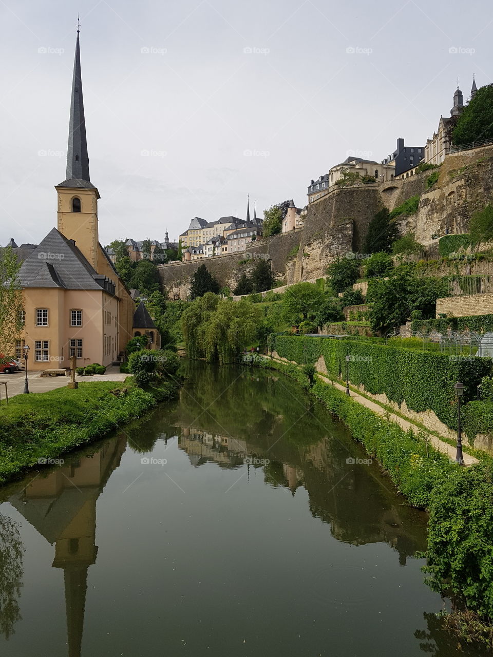 River in Luxembourg City...