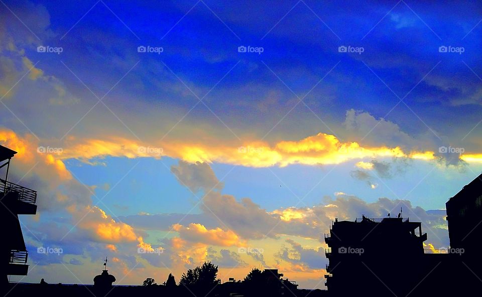 sunset clouds