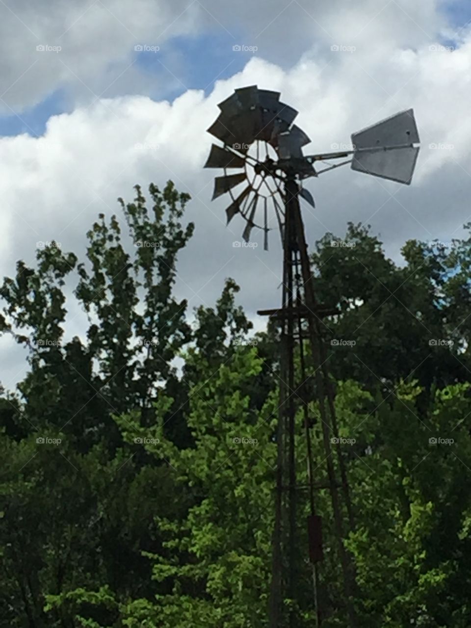Antique windmill