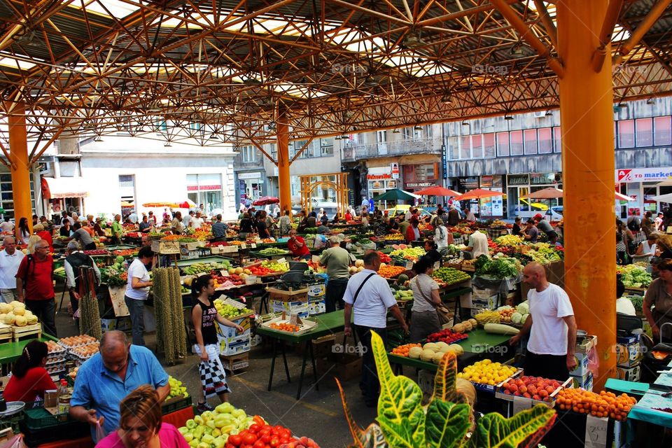 Farmers Market in Sarajevo 