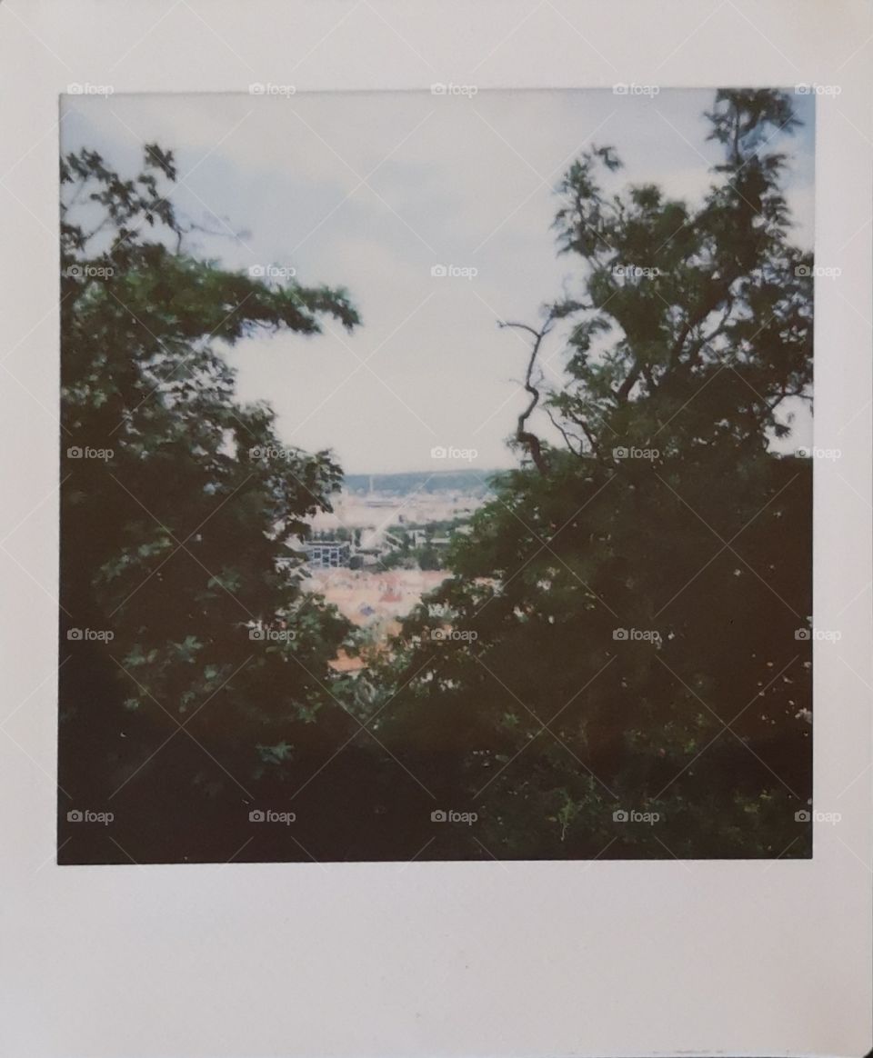 Polaroid photo of Prague