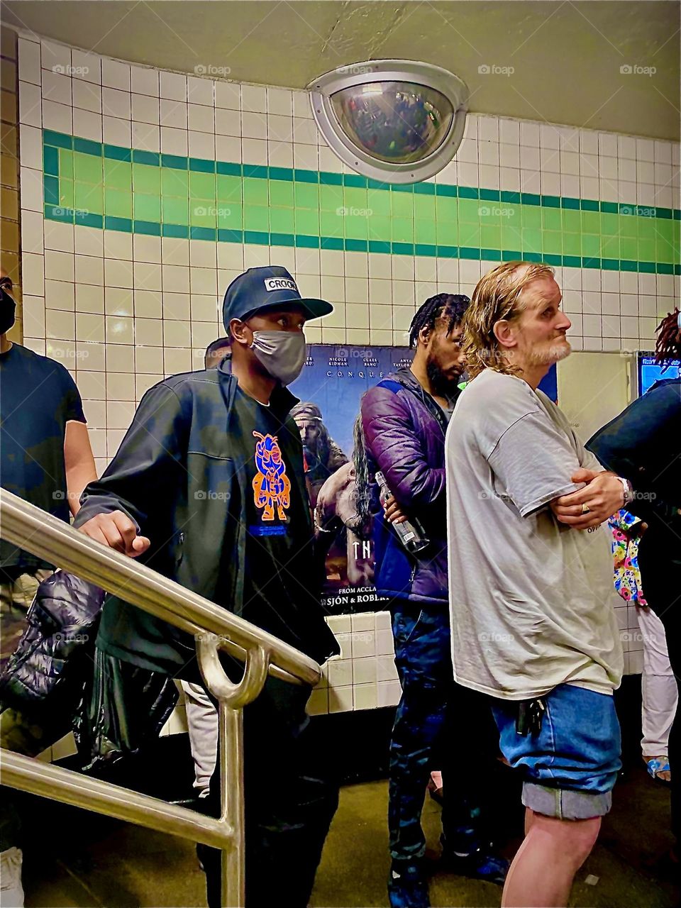 Patiently waiting in line at the “Clinton/Washington” G train stop in “Clinton Hill”, Bklyn to purchase the commemorative metro cards issued by the MTA on May 21, 2022, the birthday of the “Notorious B.I.G.”. Hypnotic Productions