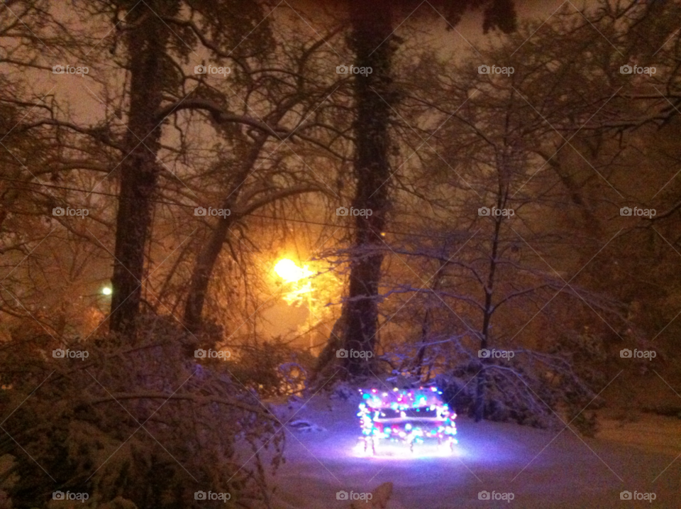 snow winter christmas lights by jenifer_ward