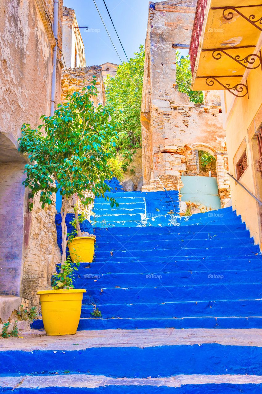 Low angle view of staircases