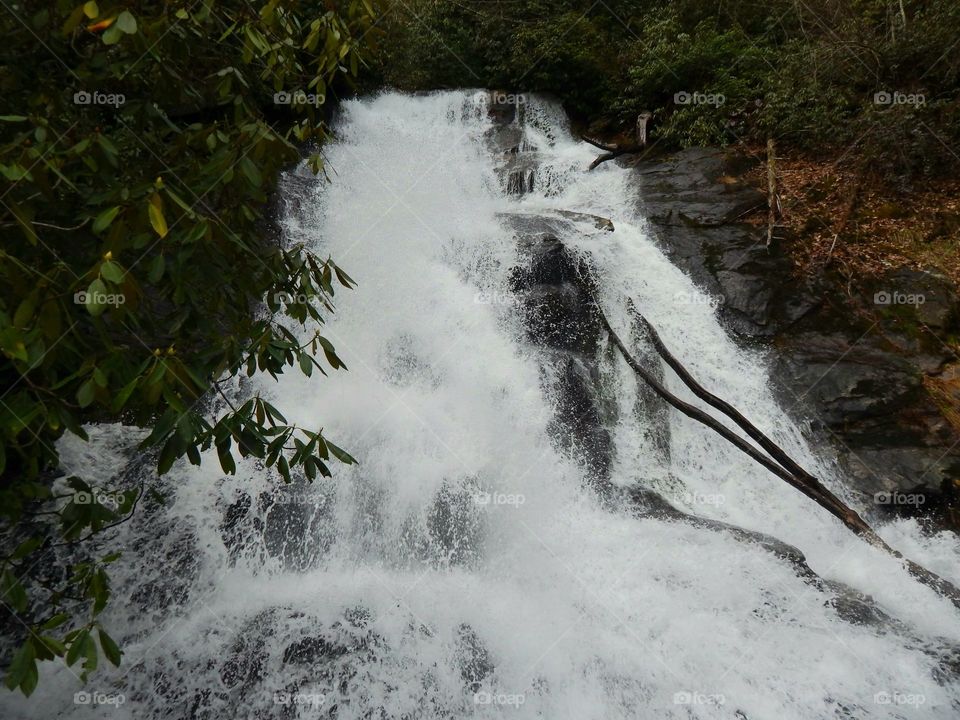 Ammons falls in the Chattahoochee national forest, Georgia