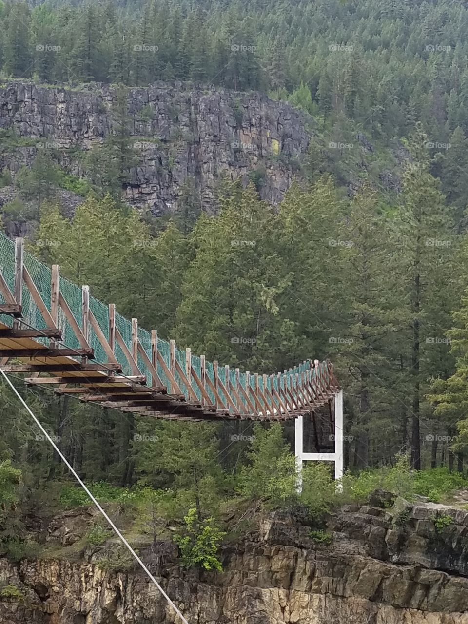 Montana swing bridge