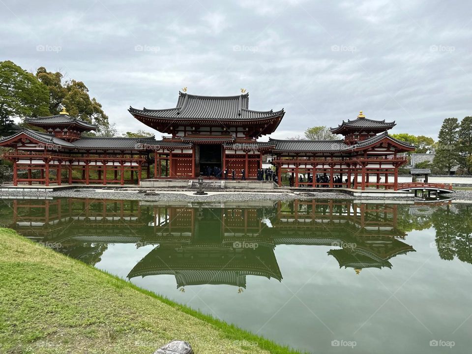 Beautiful red temple 