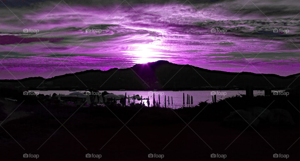 purple sunset