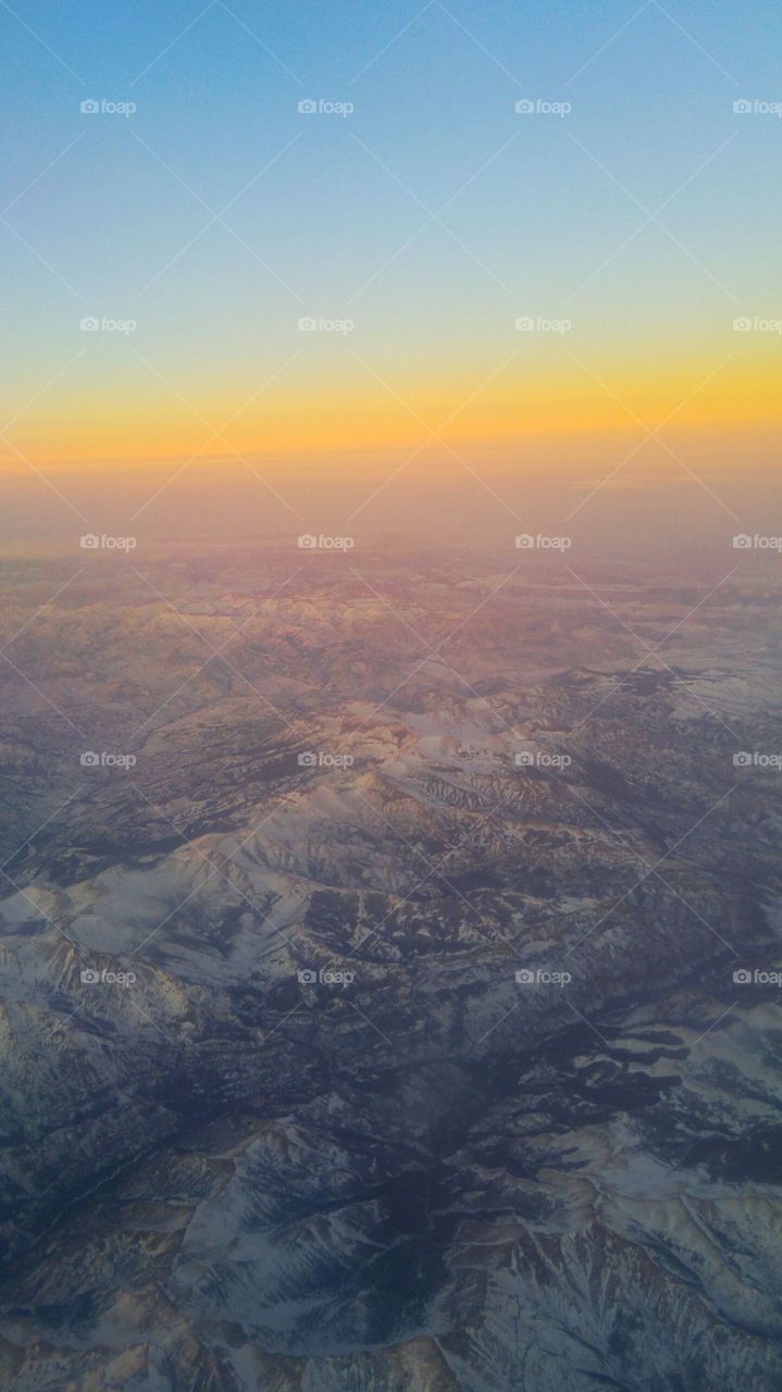 Sunset over the Rockies