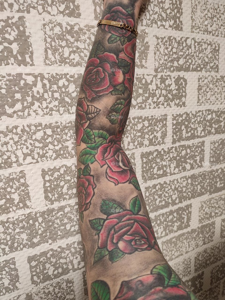 Here are our tattoos, to my wife and me.