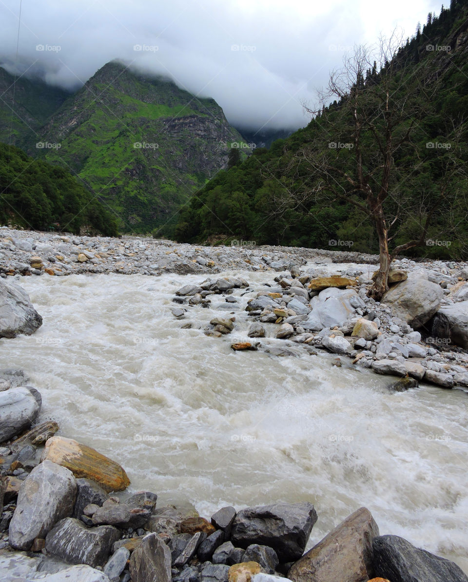 flowing river