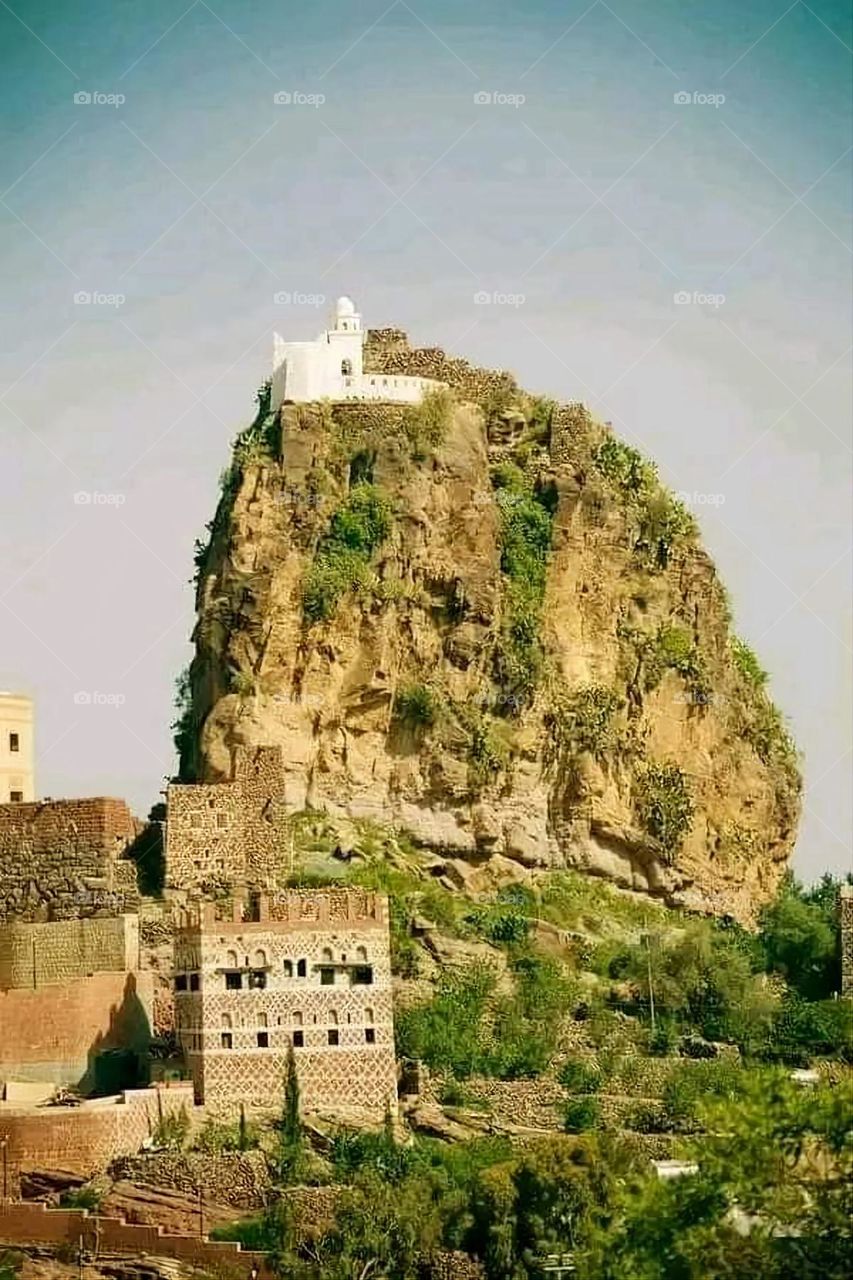 Glory be to God, the magnificent and picturesque view and the natural green trees are a view that is nothing more wonderful than it