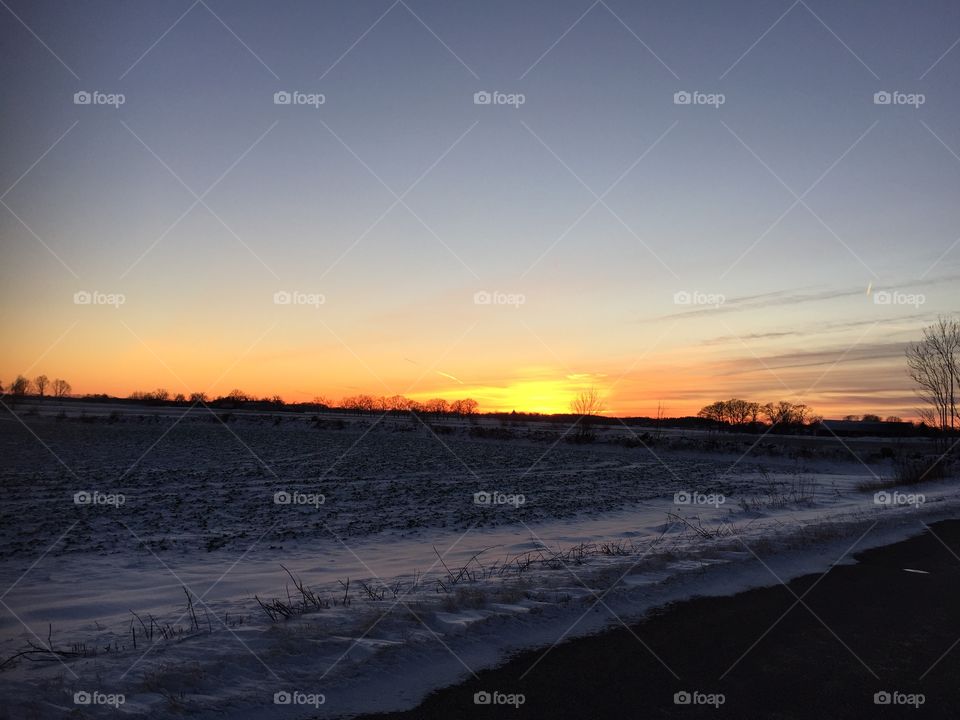 Sunset at Vita Sand Kalmar Sweden 