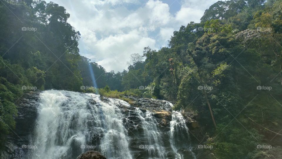 waterfalls where the water droplets of this falls makes us chill and enjoy the time being there