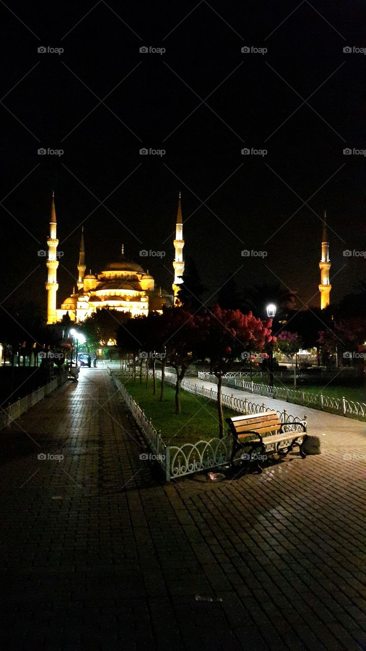 blue mosque. travel around istambul