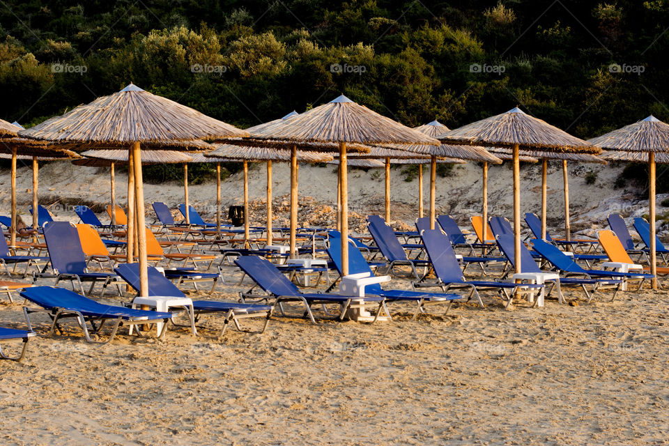 Atspas beach. Atspas  beach on Thassos island in Greece,summer 2015