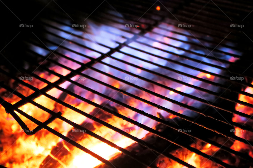 Close-up of barbecue grill