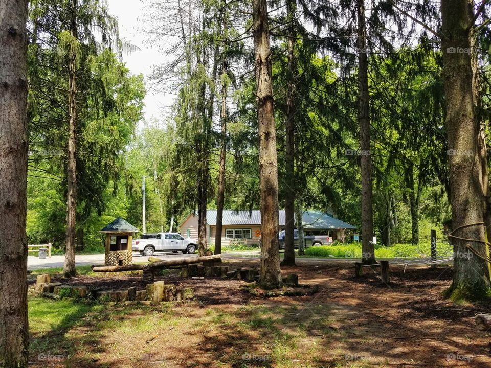 Stopping for a picnic at Caesar Creek State Park in Ohio