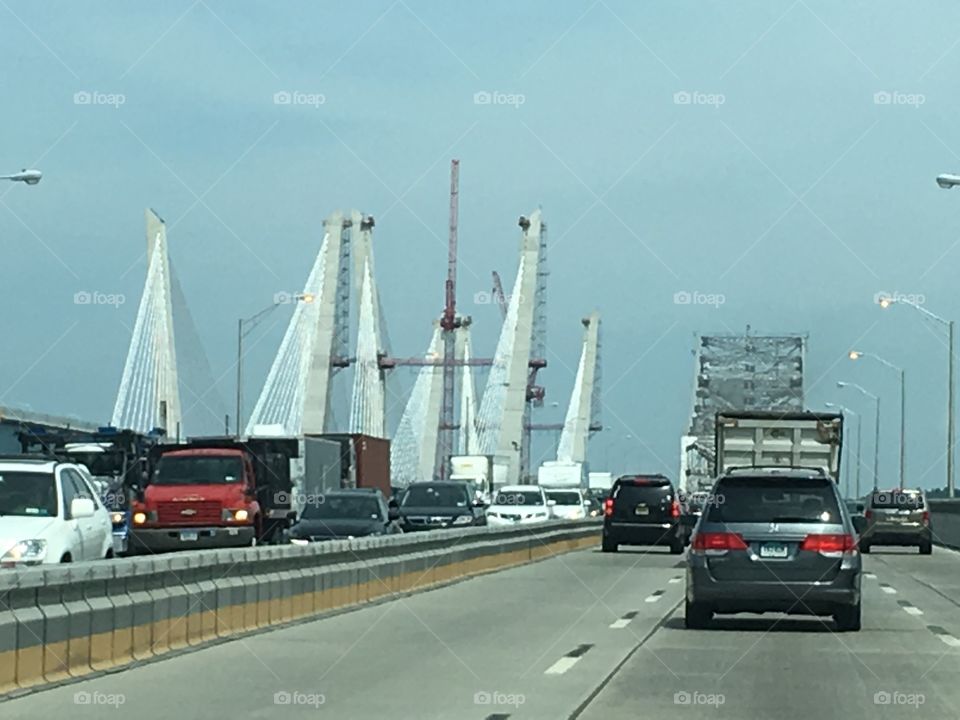The new Tappan Zee Bridge just before opening.