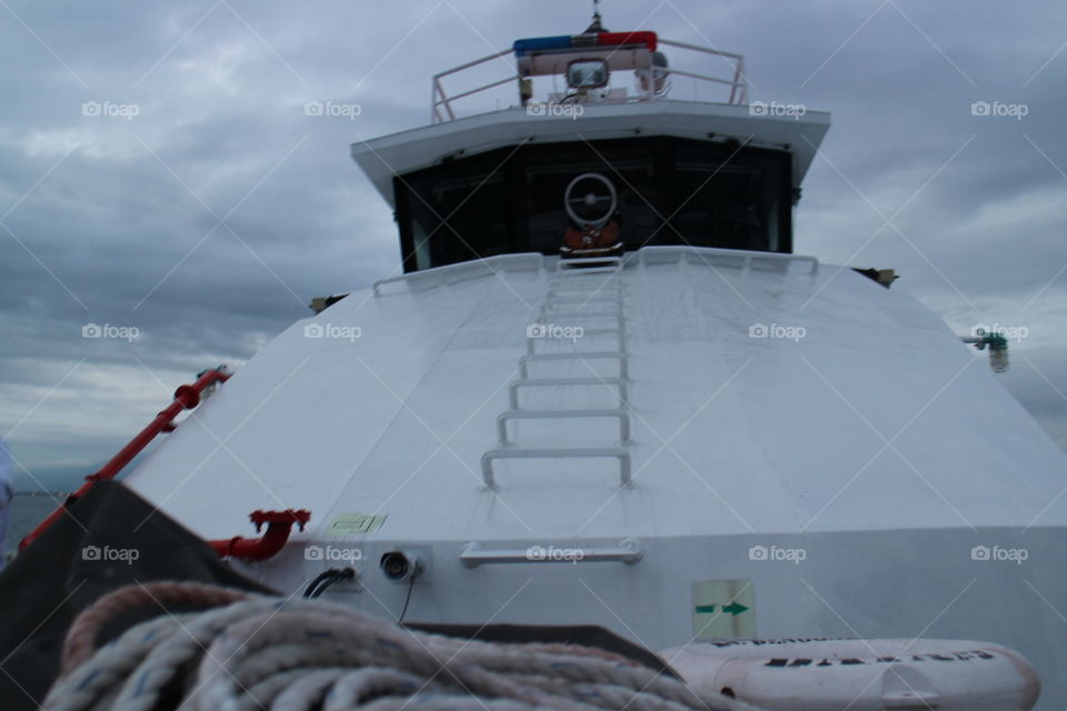 Ship's driving deck to control its course